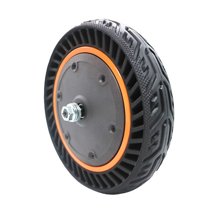 10-inch Orange Shock-Absorbing Electric Scooter Motor Hub