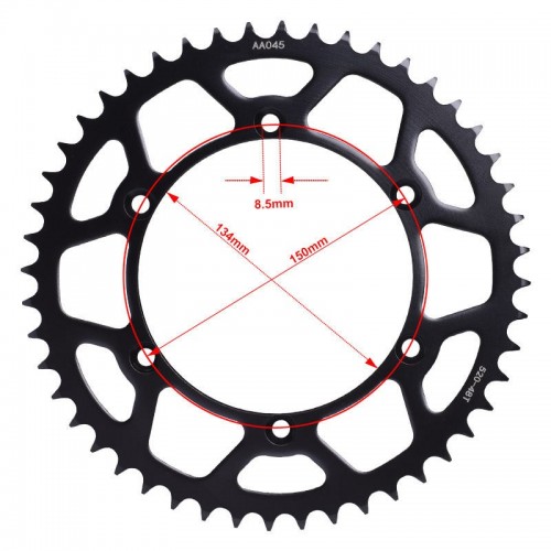 Steel Rear Sprocket 520-50T for Kawasaki KLX250 KLX300 KLX450 KLX650 KX125picture4