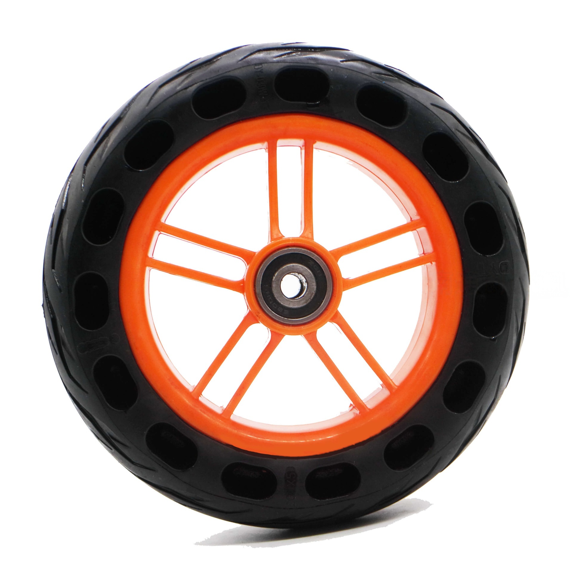 8-inch hub brake skateboard motor orange auxiliary wheel