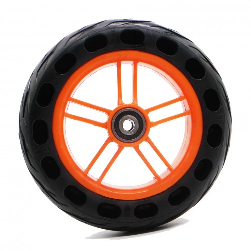 8-inch hub brake skateboard motor orange auxiliary wheel