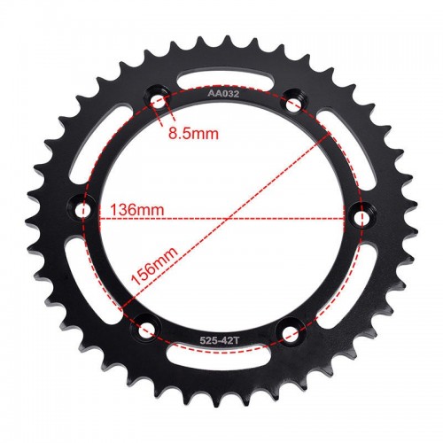 Rear Sprocket Carburizing Steel 525-42T for Suzuki DR650 1996-2024picture5