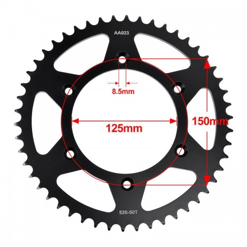 Rear Sprocket for KTM 500EXC 500EXC-F 500SX 500XC-W 520EXC 530XC-W 600 Enduro 620 LC4 Enduropicture3