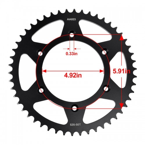 Rear Sprocket 520-50T for KTM 125 EXC 125MX 125SX 125XC-W 144SX 150EXC 150XC 150XC-W 200EXC 250EXC 250XC 250XC-Fpicture4