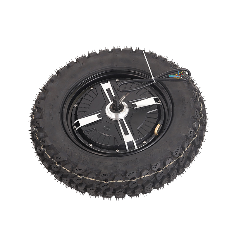 120W Electric motorcycle hub motor with hub tire DC brushless