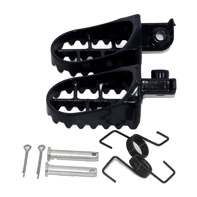 Black Wide Foot Pegs Footrests For Yamaha PW50 PW80 TW200 Dirt Bike