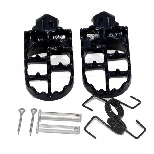 Black Wide Foot Pegs Footrests For Yamaha PW50 PW80 TW200 Dirt Bikepicture4