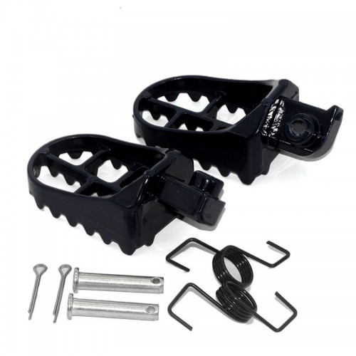 Black Wide Foot Pegs Footrests For Yamaha PW50 PW80 TW200 Dirt Bikepicture5