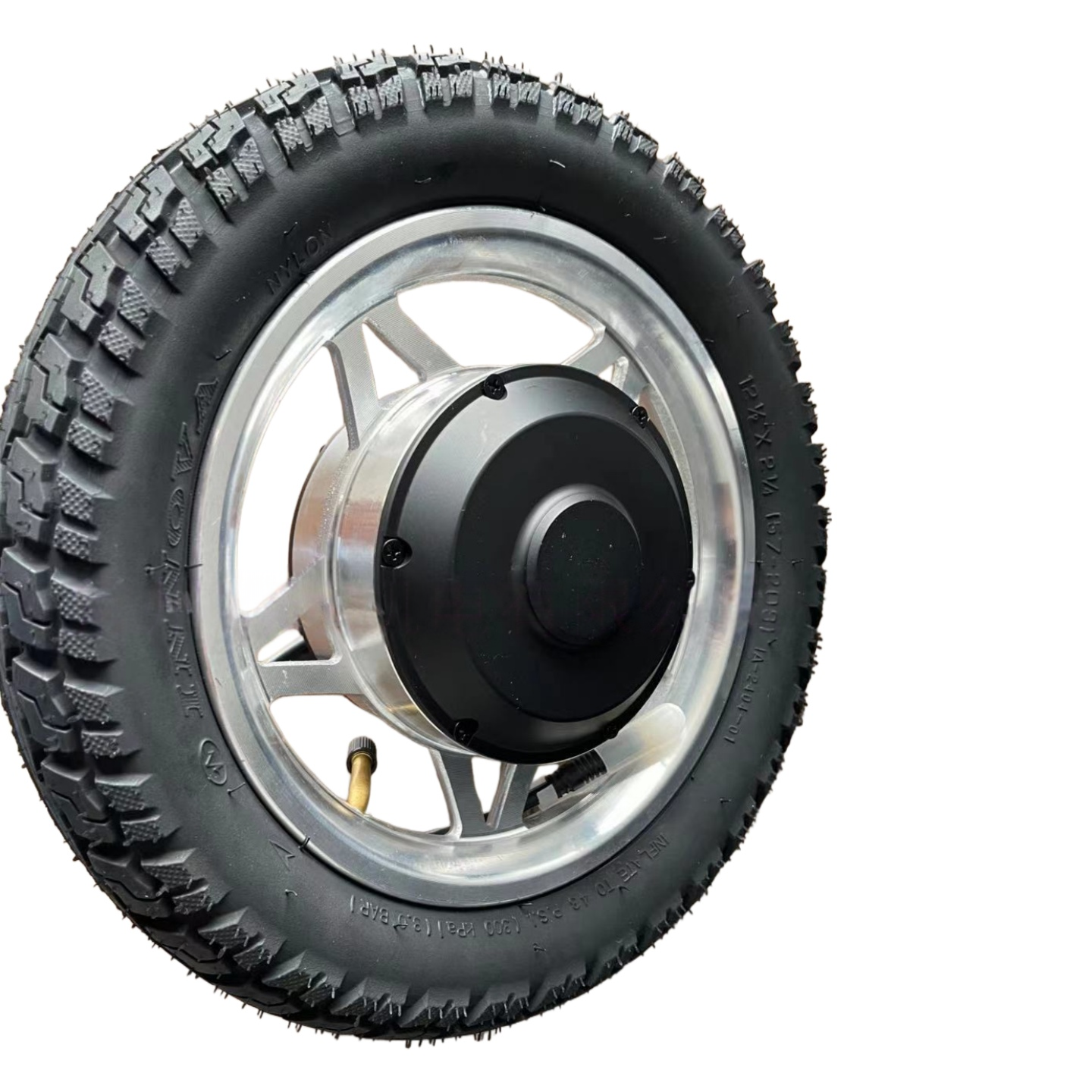 24V 0.35kW 12-inch single-sided shaft electric wheel hub motor