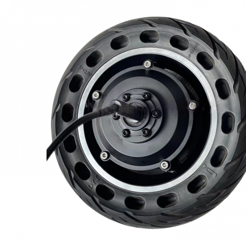 24V 10-inch Solid Tire Wheelchair Motor Single-Sided Hubpicture3