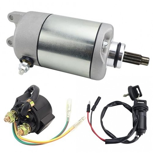 Starter & Relay & Switch for Honda TRX300EX Fourtrax 300 EX 93-00, TRX300EX Sportrax 300 EX 01-06, FourTrax SporTrax TRX300EX 300 EX Starter for Honda, 31200-HM3-671 SM13422 SMU0029 18329picture7