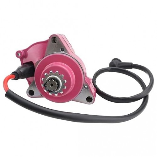 3 Bolt Starter Motor & Relay & CDI for 50cc 70 cc 90cc 100 cc 110cc 125 cc ATV Dirt Bikes Go Karts Chinese Pit Bike Quad 4 Wheelers Dune Buggy Sandrail SSR Roketa Taotao Jonway SunL, Pinkpicture4