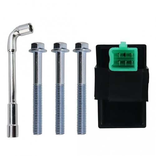 3 Bolt Starter Motor & Relay & CDI for 50cc 70 cc 90cc 100 cc 110cc 125 cc ATV Dirt Bikes Go Karts Chinese Pit Bike Quad 4 Wheelers Dune Buggy Sandrail SSR Roketa Taotao Jonway SunL, Pinkpicture7