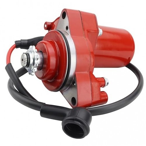 3 Bolt Starter Motor & Relay & CDI for 50cc 70 cc 90cc 100 cc 110cc 125 cc ATV Dirt Bikes Go Karts Chinese Pit Bike Quad 4 Wheelers Dune Buggy Sandrail SSR Roketa Taotao Jonway SunL, Redpicture2