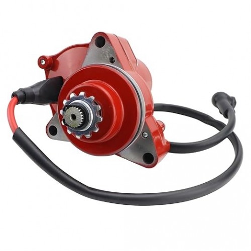 3 Bolt Starter Motor & Relay & CDI for 50cc 70 cc 90cc 100 cc 110cc 125 cc ATV Dirt Bikes Go Karts Chinese Pit Bike Quad 4 Wheelers Dune Buggy Sandrail SSR Roketa Taotao Jonway SunL, Redpicture4