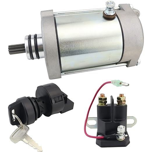 Starter & Relay & Switch for Polaris ATV Sportsman 600 700 2002-2004, 4010417 4011584 4012032 4013268 SMU0271 41054040