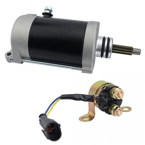 Starter Motor & Solenoid Relay for Polaris UTV RZR XP 900 2011-2012 4013059 4013245 410-54151 SMU0518picture7