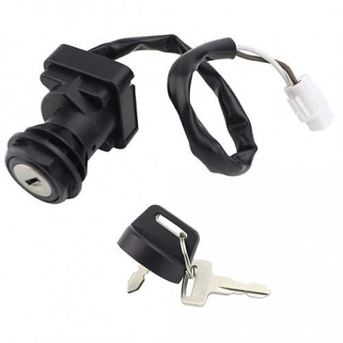 Starter Motor & Solenoid Relay & Ignition Switch for Kawasaki ATV Prairie 360 4X4 KVF360 2003-2008, Replace 21163-1328picture6