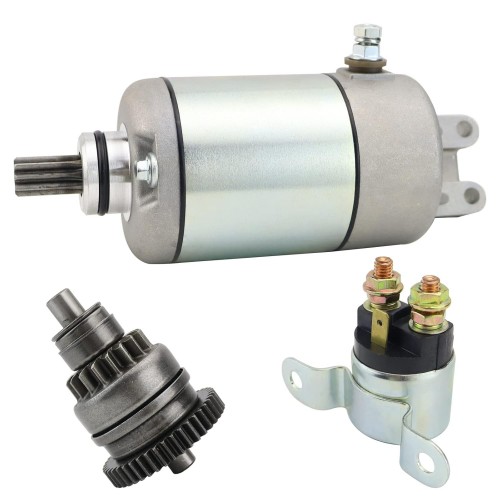 Starter Motor & Drive & Solenoid Relay for Can-Am Outlander 330 400 450 03-15 2003-2023 420-684-280, 420-684-282, 420-684-283, SMU0287, 410-54079, 18823, 57-2734picture7