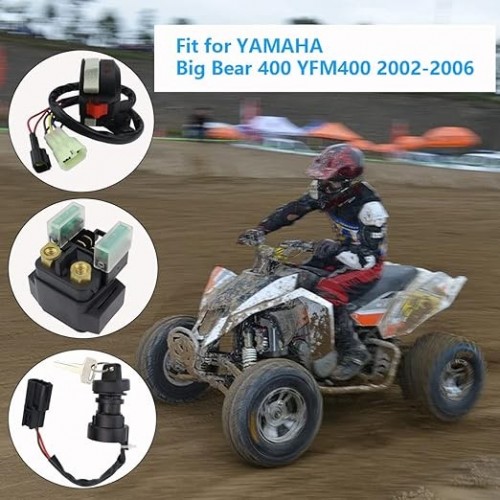 Left Handlebar Control Engine Start Run Off Headlight Switch & Relay & Switch for Yamaha Big Bear 400 YFM400 2002-2006, 5LP-83973-01-00picture7