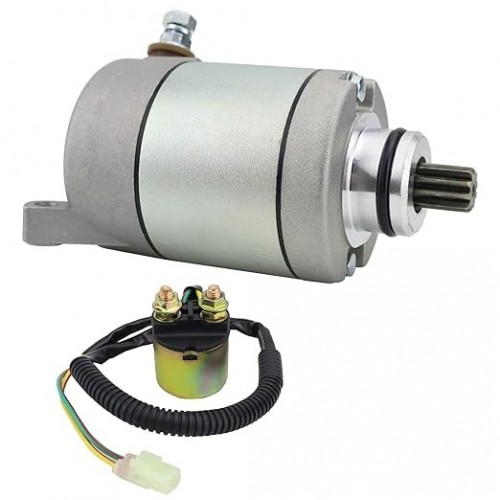 Starter Motor & Solenoid Relay & Ignition Switch for Honda ATV TRX450ER 2006-2014 31200-HP1-601 SMU0405 410-54088picture4