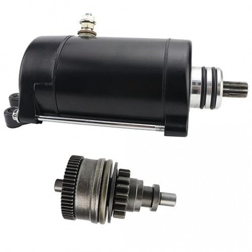 Starter with Bendix & Relay for Kawasaki JS650 650SX 1987-1991, JF650 X2 1988-1991, 21163-3702 21163-3709 21163-3712 21163-3714picture7