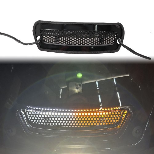 For Harley Softail Low Rider ST FXLRST 2022-2025 Motorcycle Parts Tracer Windshield Vent Trim Light with DRL White Flow Amber Signalpicture4