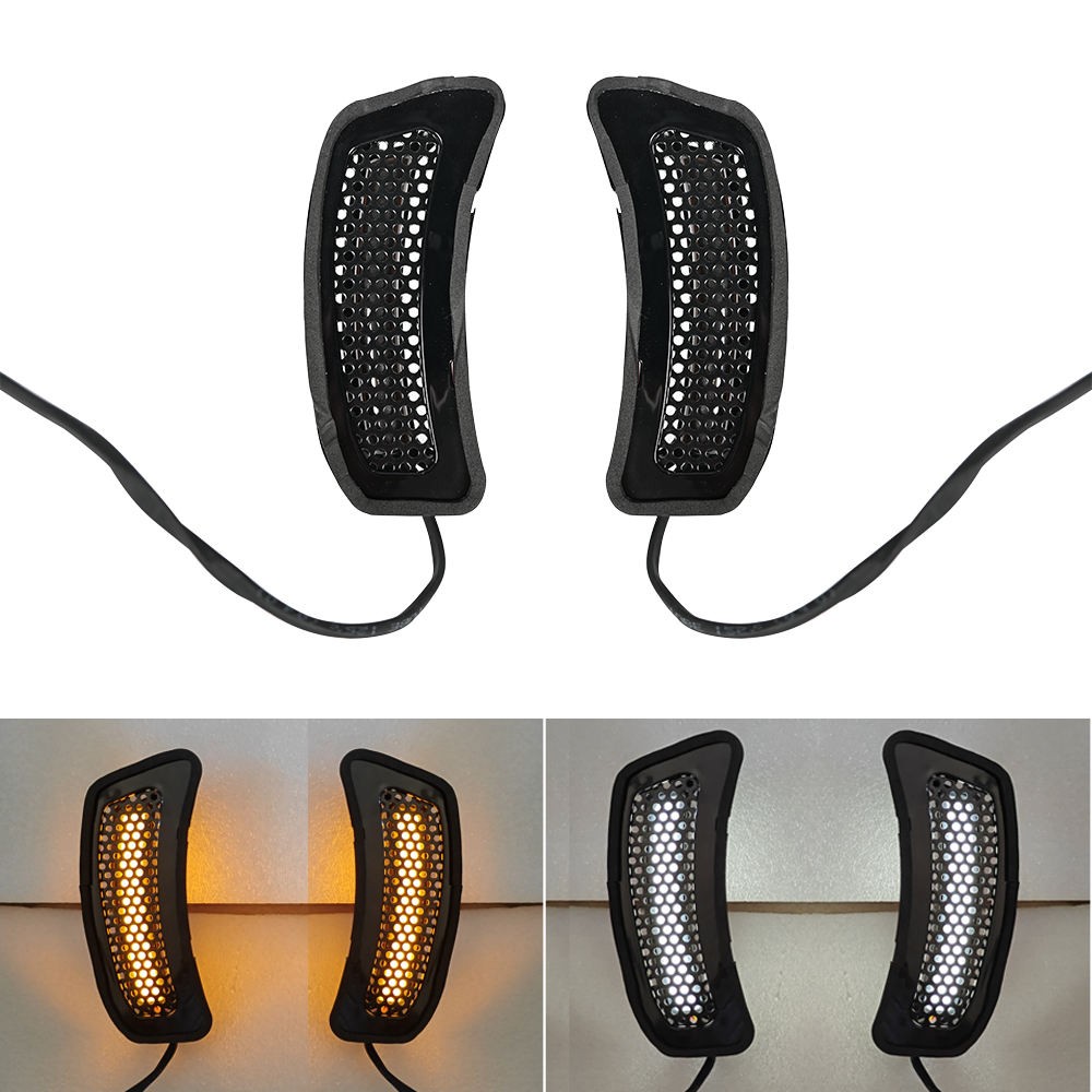 For Harley Softail Low Rider ST FXLRST 2022-2025 Motorcycle Tracer Fairing Vent Trim Light with DRL White&Flow Amber Signal