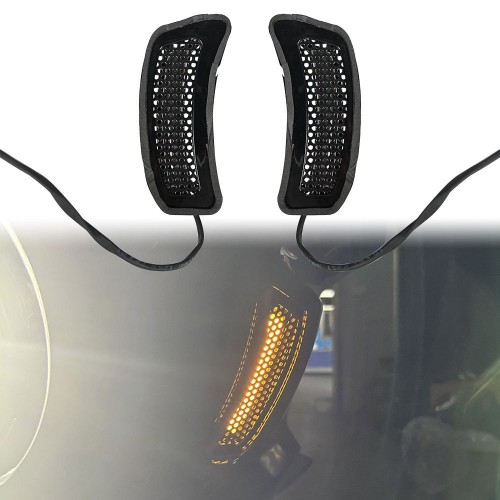 For Harley Softail Low Rider ST FXLRST 2022-2025 Motorcycle Tracer Fairing Vent Trim Light with DRL White&Flow Amber Signalpicture3