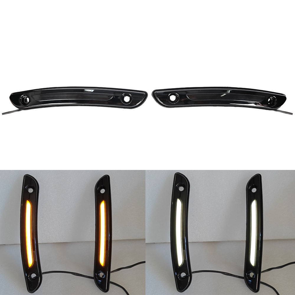 For Harley Softail Low Rider ST FXLRST 2022-2025 Tracer Windshield Trim Light with DRL White and Flow Amber Signal Motorcycle