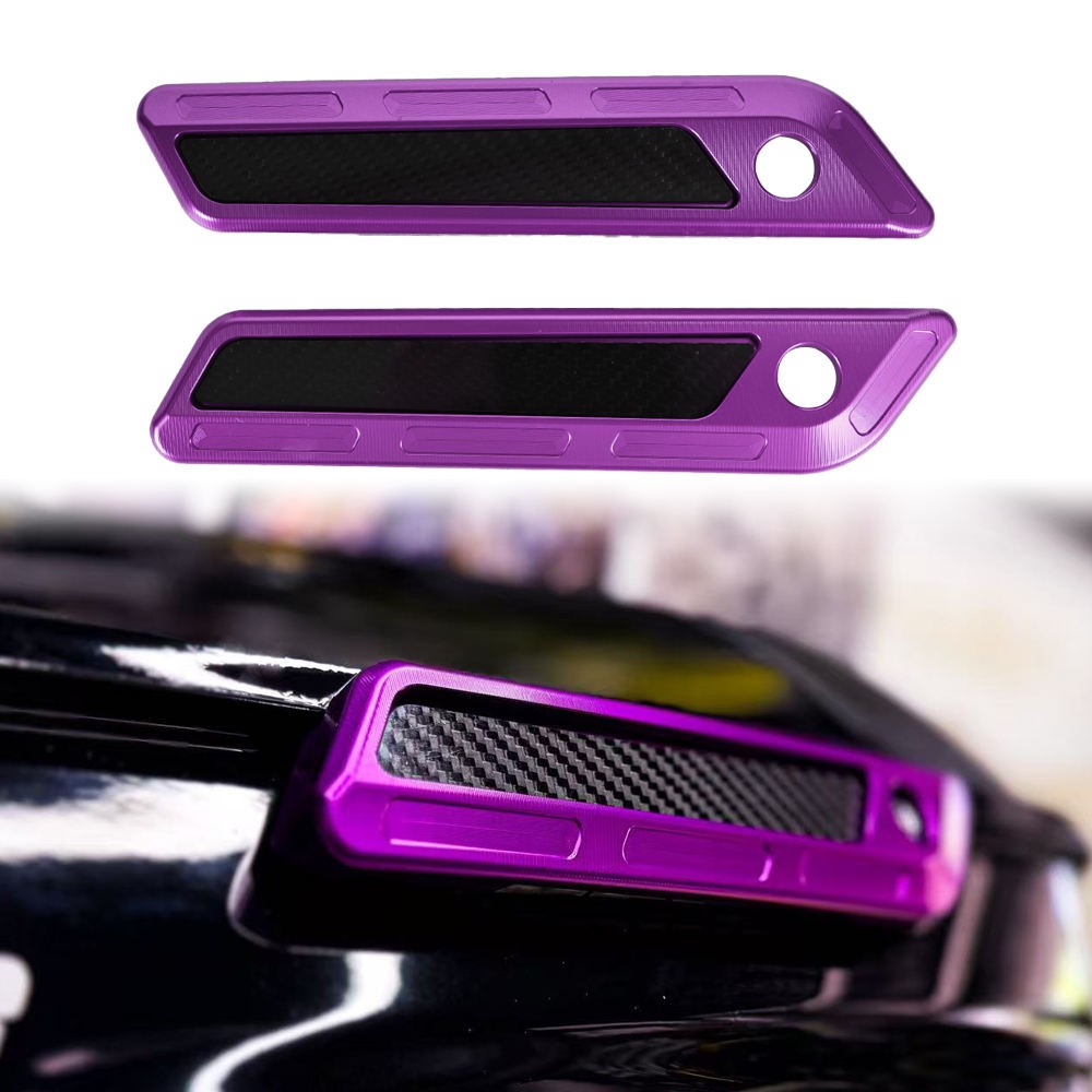 For Motorcycle Harley Touring 2014-2023 Bagger CNC Saddlebag Hinge Latch Covers&Carbon Fiber Reflector