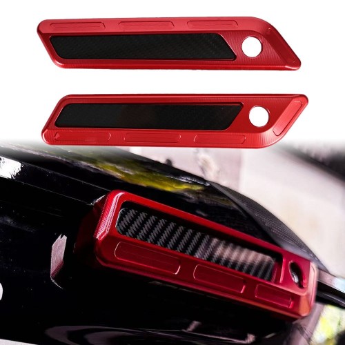 For Motorcycle Harley Touring 2014-2023 Bagger CNC Saddlebag Hinge Latch Covers&Carbon Fiber Reflectorpicture6