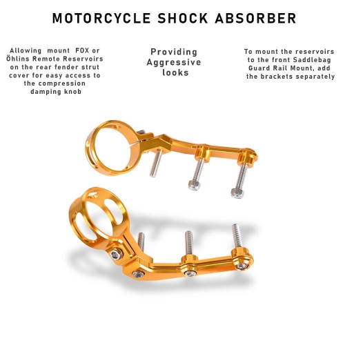 For Harley Davidson Baggers/Touring Models 2014-later Motorcycle  Shock Absorber Remote Reservoir Mountspicture5