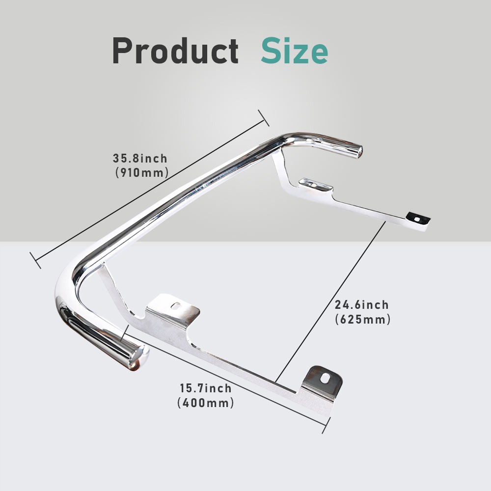 For Harley 2010  2011 2012 2013 Tri Glide Chrome Rear Trunk Guard 2009-2024