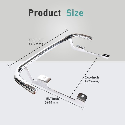 For Harley 2010  2011 2012 2013 Tri Glide Chrome Rear Trunk Guard 2009-2024