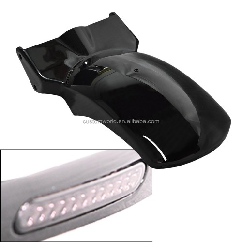 Short Rear Fender With Lights For Harley Softail Street Bob Fat Bob Slim Low Rider Sports Glide 2018-2024 Short Rear Fenderpicture4