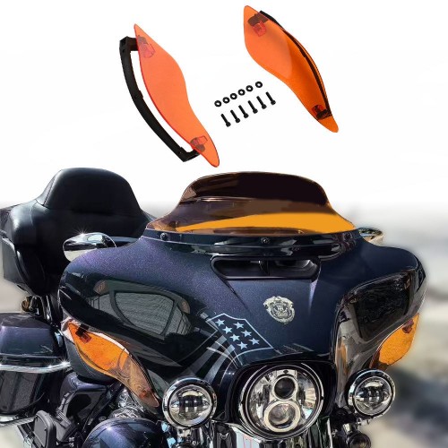 2015 2016 2017 Fit for Harley 2014-2023 Touring Electra Street Glide Colored Side Wings Air Deflectorpicture4