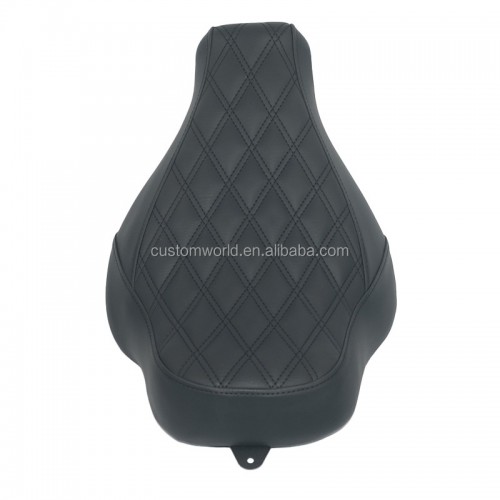 For Harley Softail Street Bob Fat Bob Slim Low Rider Sports Solo Driver Seat Bobber Seatpicture3