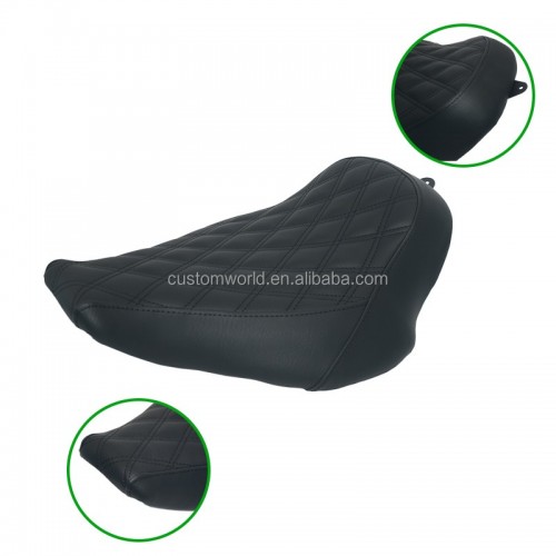 For Harley Softail Street Bob Fat Bob Slim Low Rider Sports Solo Driver Seat Bobber Seatpicture5