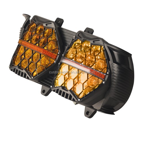 For Harley Touring Road Glide FLTR 2015-2023 Headlight High Low Beam Amber DRL Lamp