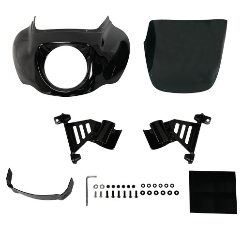 For Harley Softail Street Bob 2018-2024 Quarter Fairing with Taller 13inch Windshieldpicture5