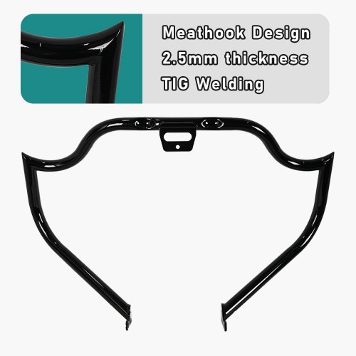 For Harley Davidson Softail 2018-Later (except FXDRS) Solid Steel Sharp Engine Guard Crash Bar Protector Pumper