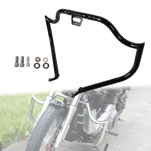 For Harley Davidson Softail 2018-Later (except FXDRS) Solid Steel Sharp Engine Guard Crash Bar Protector Pumperpicture3