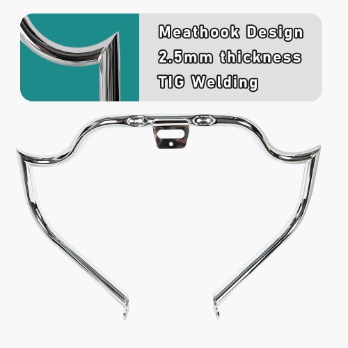 For Harley Davidson Softail 2018-Later (except FXDRS) Solid Steel Sharp Engine Guard Crash Bar Protector Pumperpicture6