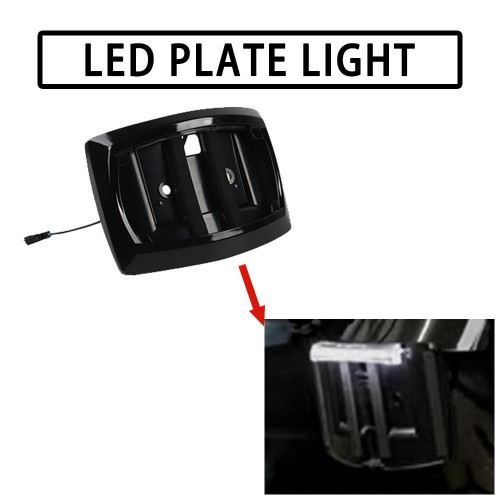 Fit for Harley Touring 2023 License Plate Curved Frame With LED Plate Lightpicture5