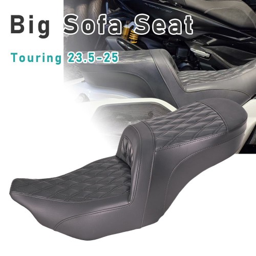 For Harley Touring 2023.5-2025 Driver and Passenger Diamond Pattern Cushionpicture3