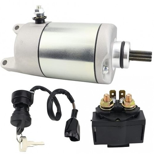 Starter Motor & Solenoid Relay & Ignition Switch for Kawasaki Brute Force 650 4X4i KVF650 2006-2008, Brute Force 750 4X4i KVF750 2005-2007, 21163-1320 21163-1321 SMU0280 410-54042picture7