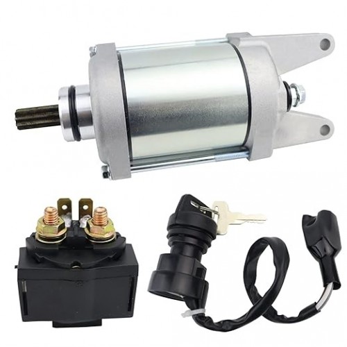 Starter Motor & Relay & Ignition Switch for Kawasaki Brute Force 750 4X4i KVF750 08-22, Brute Force 650 4X4i KVF650 09-13, 21163-0037picture7