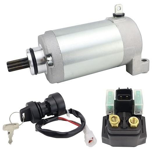 Starter Motor & Solenoid Relay & Ignition Switch for Yamaha Raptor 250 250SE YFM250 2008-2013 3C5-81890-00