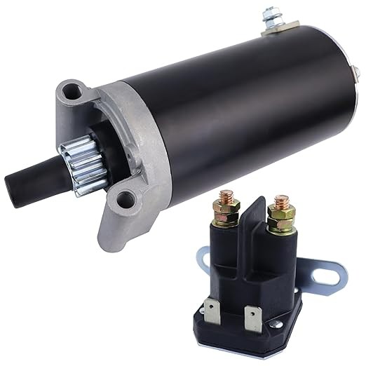 Starter Motor with Solenoid Relay for Kohler Courage Engine for Cub Cadet RZT 42 46 50 54 L42 L46 L50 L54 S42 S50 S54 2011-2013, GTX1054 LGT1050 LGTX1050 2010-2013, 3209801 32-098-01S