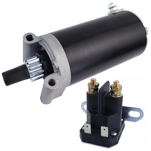 Starter Motor with Solenoid Relay for Kohler Courage Engine for Cub Cadet RZT 42 46 50 54 L42 L46 L50 L54 S42 S50 S54 2011-2013, GTX1054 LGT1050 LGTX1050 2010-2013, 3209801 32-098-01S